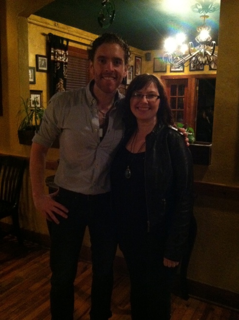 Jay with Colm Kirwan at McNamara's Irish Pub.